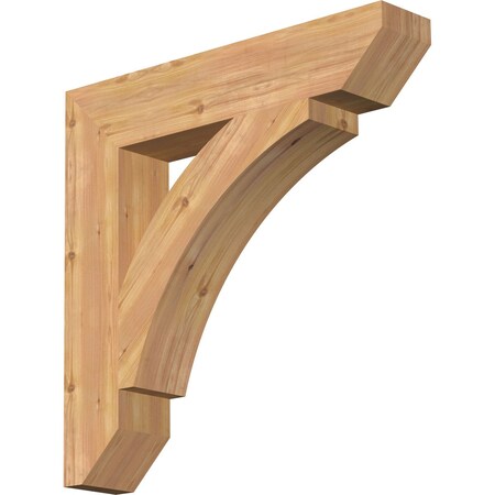 Ekena Millwork Thorton Slat Smooth Bracket, Western Red Cedar, 5 1/2"W x 30"D x 30"H BKT06X30X30THR06SWR